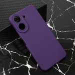 Silikonska maska / futrola Teracell Giulietta za Xiaomi Redmi 13C mat tamno ljubicasta.