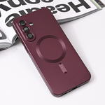 Maska / futrola Magsafe Chrome za Samsung A366 Galaxy A36 5G bordo.