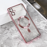 Maska / futrola Magsafe Lux za Samsung A065F Galaxy A06 roze.