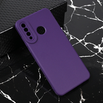 Silikonska maska / futrola Teracell Giulietta za Huawei P30 Lite mat tamno ljubicasta.