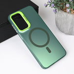 Maska / futrola Magsafe providna za Samsung A266 Galaxy A26 5G zelena.