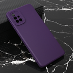 Silikonska maska / futrola Teracell Giulietta za Samsung A715F Galaxy A71 mat tamno ljubicasta.