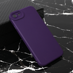 Silikonska maska / futrola Teracell Giulietta za iPhone 7/8/SE (2020)/SE (2022) mat tamno ljubicasta.