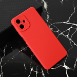 Silikonska maska / futrola Teracell Giulietta za Samsung A075F Galaxy A07 mat crvena.
