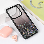 Maska / futrola Frame Glitter za Xiaomi Redmi Note 14 5G crna.