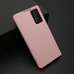 Maska / futrola na preklop Smart Window za Samsung Galaxy S22 Ultra 5G roze (MS).