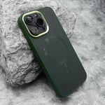 Maska / futrola CARBON MagSafe za iPhone 15 Pro Max (6.7) zelena (small camera) (MS).