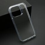 Maska / futrola COLOR frame za iPhone 15 Pro (6.1) srebrna (providna) (MS).