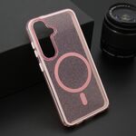 Maska / futrola CRYSTAL MagSafe za Samsung S921 Galaxy S24 5G roze (MS).