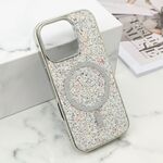 Maska / futrola GLAM GLOW MagSafe za iPhone 16 Pro (6.3) srebrna (MS).