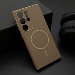 Maska / futrola JELLY MagSafe za Samsung S928 Galaxy S24 Ultra 5G tamno zlatna (MS).