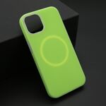 Maska / futrola PASTEL COLOR MagSafe za iPhone 14 (6.1) zelena (MS).
