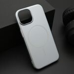 Maska / futrola PURE mat MagSafe za iPhone 15 srebrna (MS).
