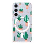 Maska / futrola silikonska print MagSafe za Samsung S921 Galaxy S24 5G cactus (MS).
