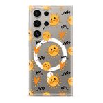 Maska / futrola silikonska print MagSafe za Samsung S928 Galaxy S24 Ultra 5G sun (MS).