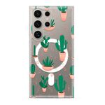 Maska / futrola silikonska print MagSafe za Samsung S928 Galaxy S24 Ultra 5G cactus (MS).