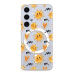 Maska / futrola silikonska print MagSafe za Samsung S921 Galaxy S24 5G sun (MS).