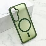Maska / futrola SILKY MAGSAFE mat za Samsung S921 Galaxy S24 5G zelena (MS).