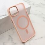Maska / futrola SILKY MAGSAFE II za iPhone 14 (6.1) roze (MS).