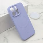 Maska / futrola VELVET TOUCH MagSafe za iPhone 15 Pro (6.1) ljubicasta (MS).