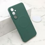 Maska / futrola VELVET TOUCH MagSafe za Samsung A556 Galaxy A55 5G tamno zelena (MS).