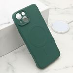 Maska / futrola VELVET TOUCH MagSafe za iPhone 14 (6.1) tamno zelena (MS).