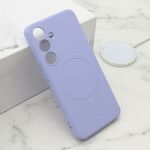 Maska / futrola VELVET TOUCH MagSafe za Samsung S921 Galaxy S24 5G ljubicasta (MS).