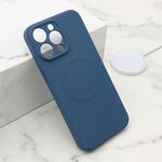 Maska / futrola VELVET TOUCH MagSafe za iPhone 15 Pro Max (6.7) plava (MS).
