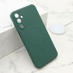 Maska / futrola VELVET TOUCH MagSafe za Samsung A156 Galaxy A15 5G tamno zelena (MS).