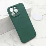 Maska / futrola VELVET TOUCH MagSafe za iPhone 14 Pro Max (6.7) tamno zelena (MS).