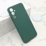 Maska / futrola VELVET TOUCH MagSafe za Samsung A166 Galaxy A16 5G tamno zelena (MS).