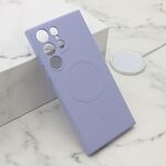 Maska / futrola VELVET TOUCH MagSafe za Samsung Galaxy S23 Ultra ljubicasta (MS).