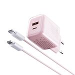Kucni punjac Moxom MX-HC206 18W FAST PD 20W Type C na Type C pink (MS).