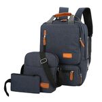 Ranac za laptop BP-07 set 3u1 (ranac i dve torbice) plavi (MS).