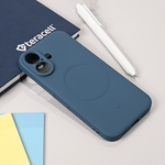 Silikonska maska / futrola Teracell Giulietta Magsafe za iPhone 17 plava.