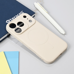 Silikonska maska / futrola Teracell Giulietta Magsafe za iPhone 17 Pro bela.