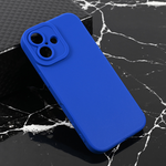 Silikonska maska / futrola Teracell Giulietta za iPhone 17 mat plava.