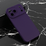 Silikonska maska / futrola Teracell Giulietta za iPhone 17 Pro Max 6.9 mat tamno ljubicasta.