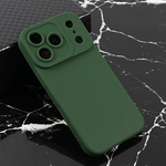Silikonska maska / futrola Teracell Giulietta za iPhone 17 Pro mat zelena.