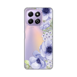 Silikonska maska / futrola print ultra tanka za Huawei Honor X6b Blue Roses.