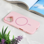 Maska / futrola Magsafe Sparkle Dust za iPhone 17 6.3 roze.