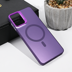 Maska / futrola Magsafe providna za Samsung A075F Galaxy A07 ljubicasta.