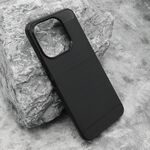 Silikonska maska / futrola BRUSHED za Huawei Honor X6c crna (MS).