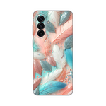 Silikonska maska / futrola print za Samsung A175 Galaxy A17 Pastel Feathers.