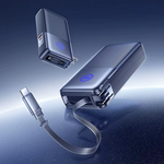 Back Up Baterija prenosiva baterija REMAX CP-17 65W sa teleskopskim kablom Type-C 20000mAh sivi.