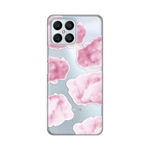 Silikonska maska / futrola print ultra tanka za Huawei Honor X8 Pink Clouds.