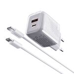 Kucni punjac Moxom MX-HC206 18W PD 20W FAST Type C na Type C sivi (MS).