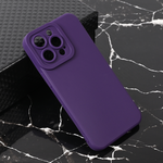 Silikonska maska / futrola Teracell Giulietta za iPhone 13 mat tamno ljubicasta.