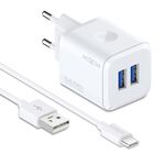 Kucni punjac Moxom MX-HC160 2.4A 2xUSB Type C beli (MS).