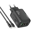 Kucni punjac Moxom MX-HC158 QC3.0 65W Type-C na Type-C crni (MS).